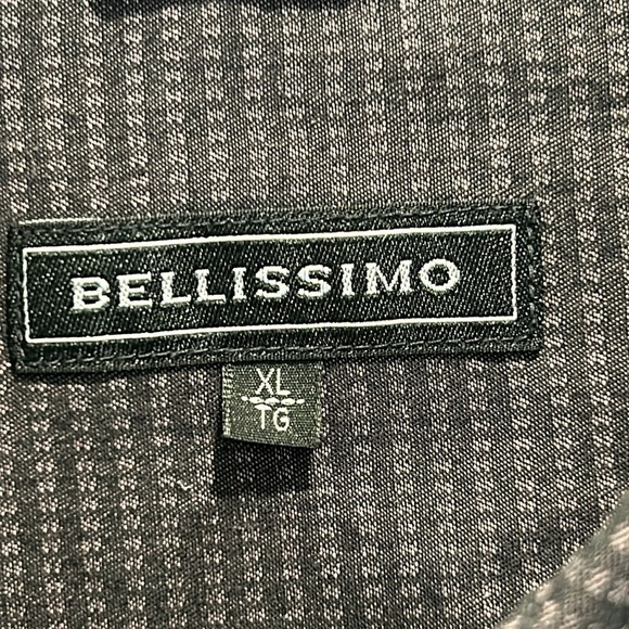 Bellissimo, size, XL, men’s long sleeve, button up dress shirt, purple and black - Picture 2 of 7